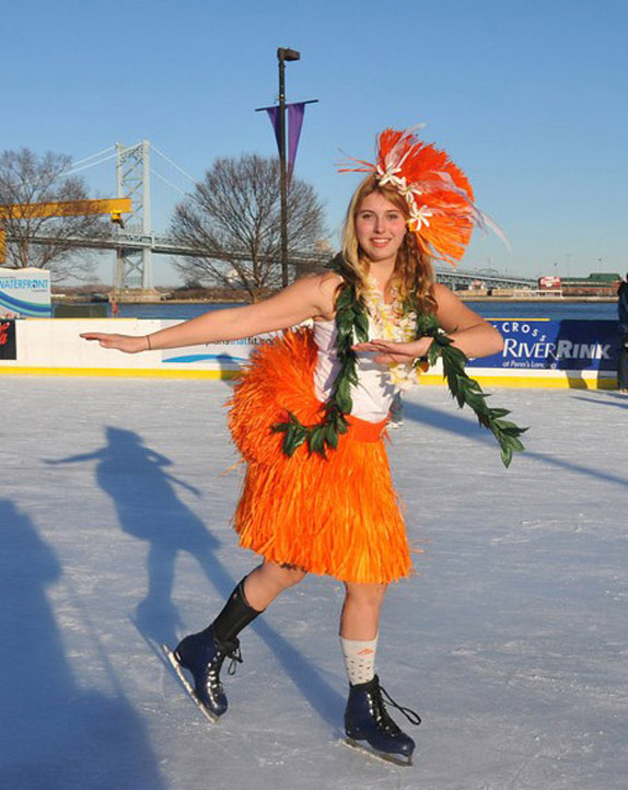 Read more about the article Blue Cross River Rink’s Cabin Fever event features Aloha Style Dance Troupe for the Fourth Year.